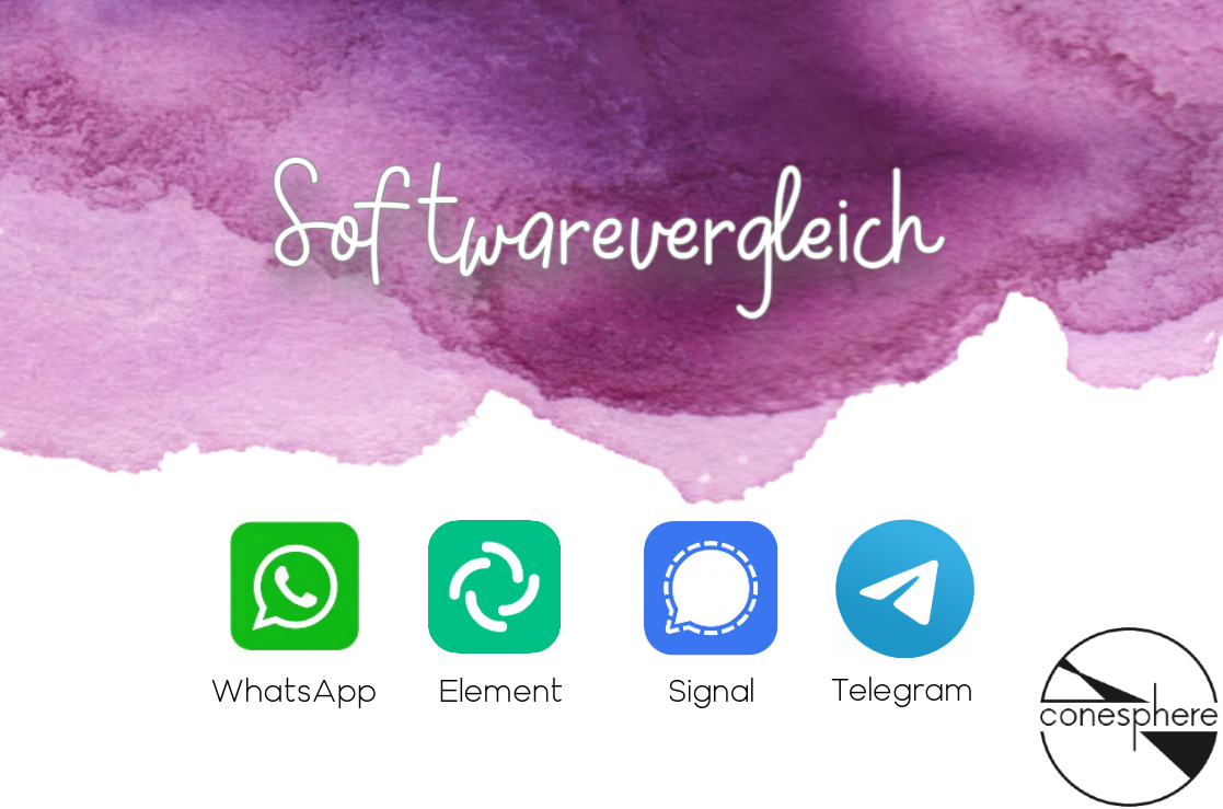 Read more about the article Softwarevergleich – WhatsApp, Element, Signal und Telegram